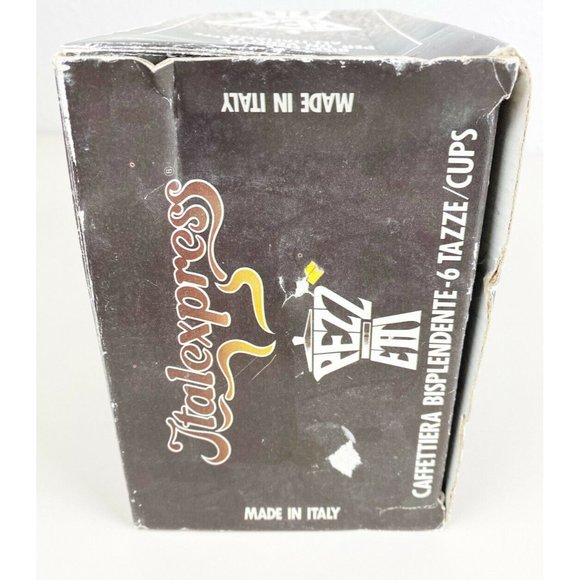 Vintage Pezzetti Italexpress 6 Cup Stovetop Espresso Coffee Maker Italy New! - Picture 4 of 12